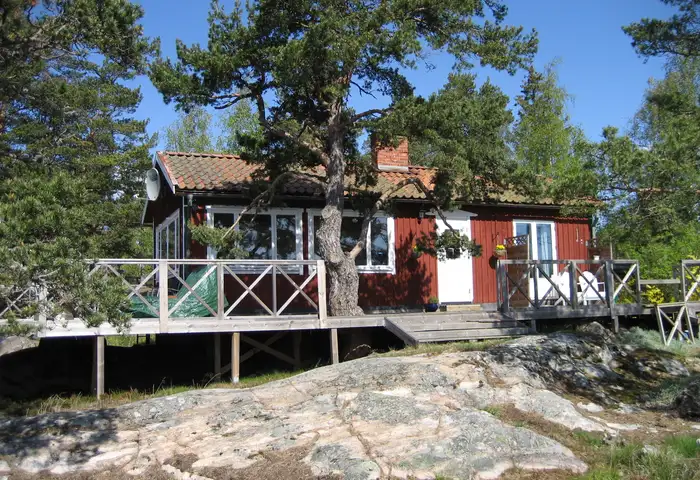 Rotes Ferienhaus in Schweden
